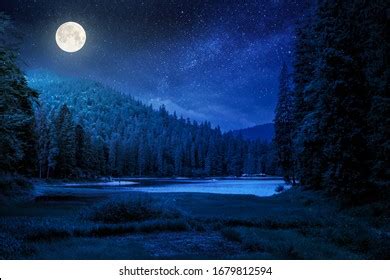 12,859 Moonlight Lake Images, Stock Photos, 3D objects, & Vectors ...