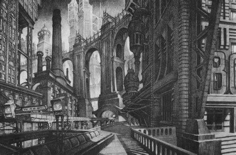 Towering BATMAN 1989 Gotham City Concept Art by Anton Furst and Nigel ...