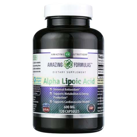 Amazing Formulas Alpha Lipoic Acid 600 Mg 120 Capsules