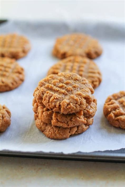 Flourless Peanut Butter Cookies - The Roasted Root