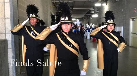 Drum Majors Practice Their Finals Salute - YouTube