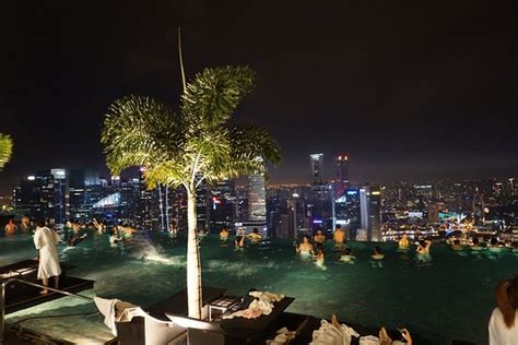 Marina Bay Sands Pool Night