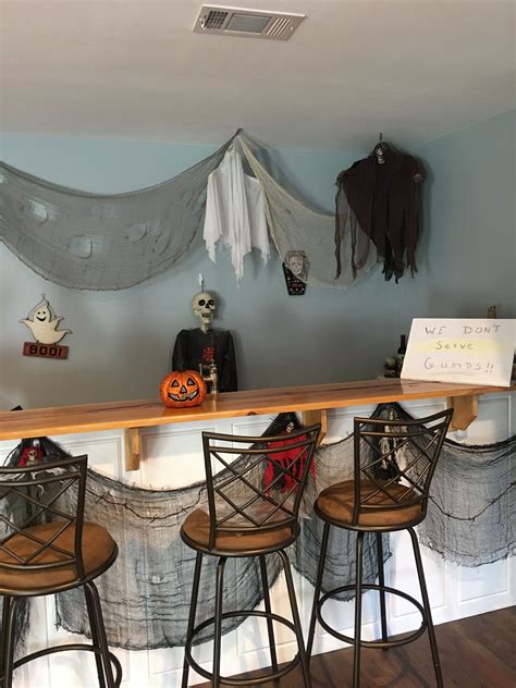 Haunted Bar | Halloween decorations, Halloween party, Home decor