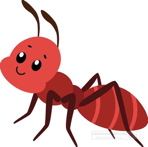 Insect Clipart-cute cartoon Ant Clipart