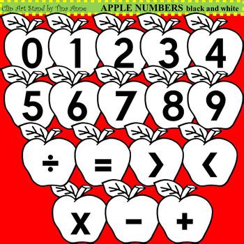 Number Clipart Black And White