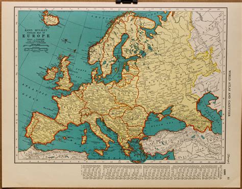 Vintage Europe Map