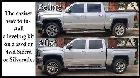 Chevy Silverado Leveling Kit Before And After