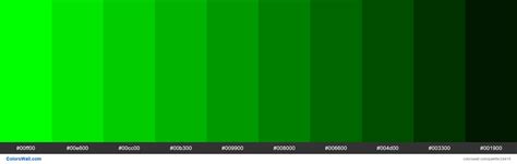 Shades of Lime #00FF00 hex color | Hex colors, X11 color, Hex color palette