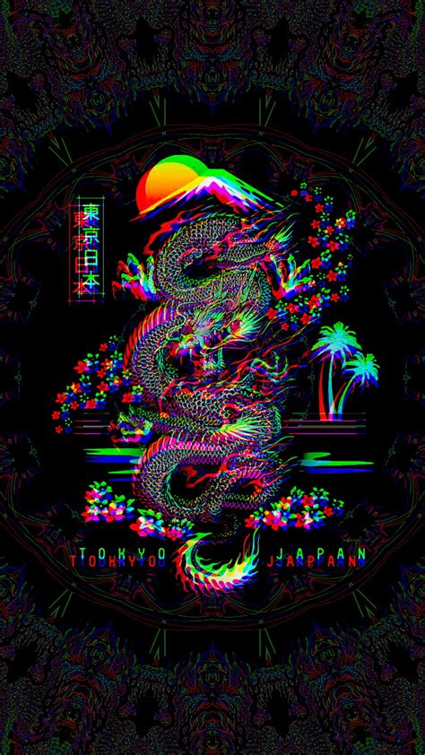 Glitch dragon, magenta, art, HD phone wallpaper | Peakpx