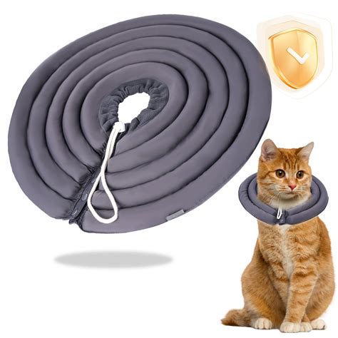 Cat Cone Collar Soft To Stop Licking Lightweight Cat Donut Collar ...