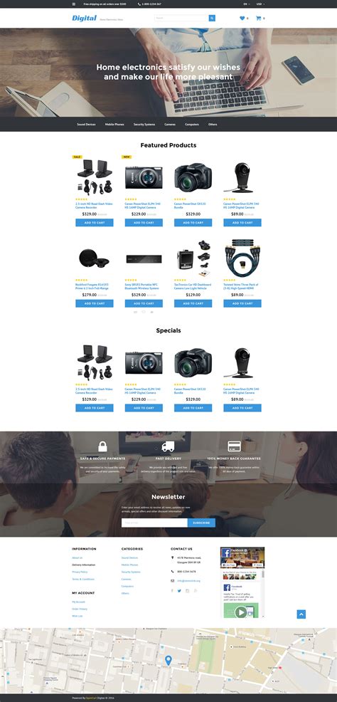 Electronics Store Templates Archives - Zemez OpenCart