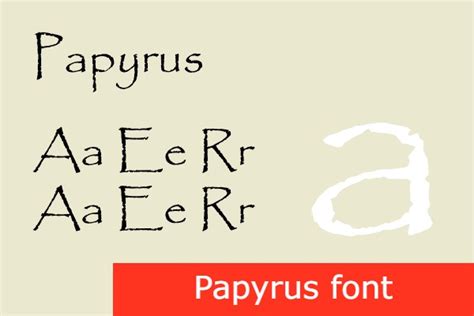 Papyrus font - ActionFonts.com