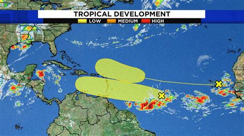 Here’s the latest on 2 tropical waves in the Atlantic