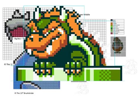 Super Mario World Bosses Perler Pattern Pack - Etsy