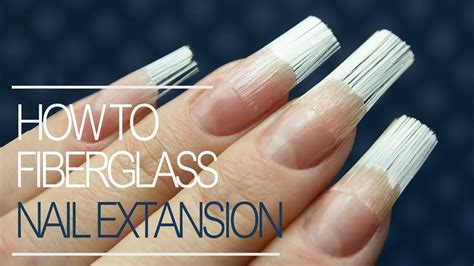 How To Do Fiberglass Nails | Gel Nail Extension Tutorial Step by Step ...