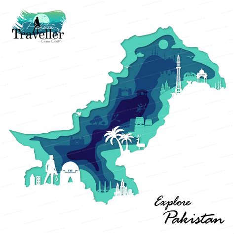 Pakistan tourist map | The Pakistani Traveller Assam Artist with Green ...