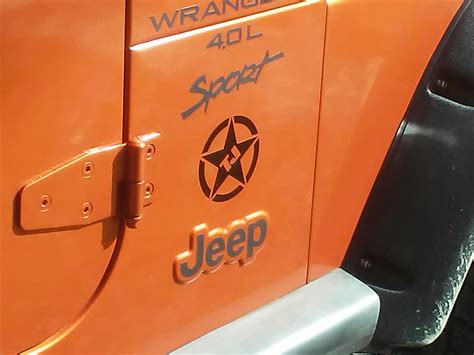 Jeep Tj Fender – 5″ Jeep Wrangler Decals | Custom Made In the USA ...