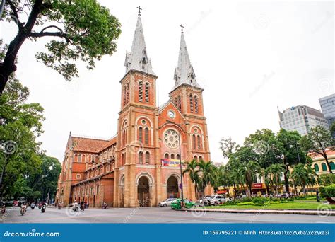 SAIGON, VIETNAM - APRIL Saigon Notre Dame Cathedral Vietnamese: Nha Tho ...