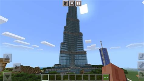 super big Burj khalifa in Minecraft village ..? - YouTube