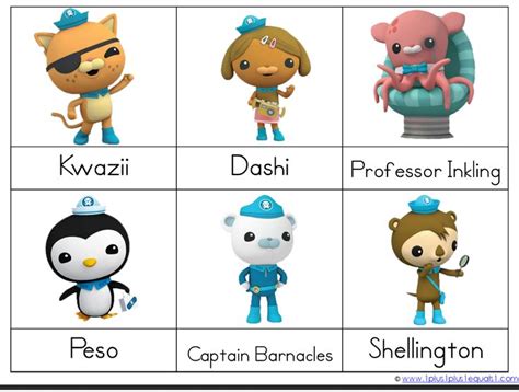 Printable Octonauts Characters - Printable Word Searches