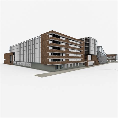 University Campus 3D Model $49 - .max .obj .3ds .c4d .dae .fbx - Free3D