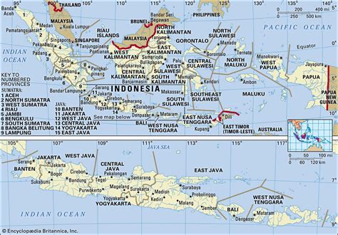 Indonesian Archipelago On World Map