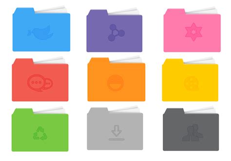 Bright Icon Folder PSD Pack - Free Photoshop Brushes at Brusheezy!