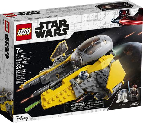 LEGO Star Wars Anakin’s Jedi Interceptor 75281 Building Toy for Kids ...