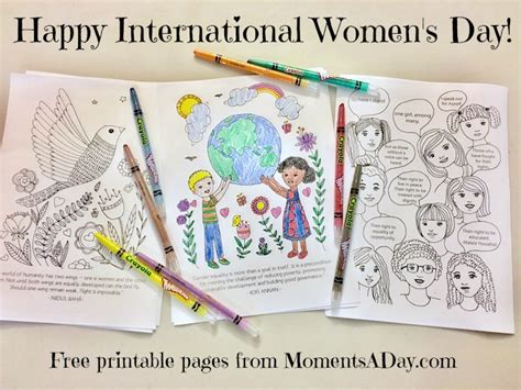 International Women's Day Activities {Free Printables} - Moments A Day