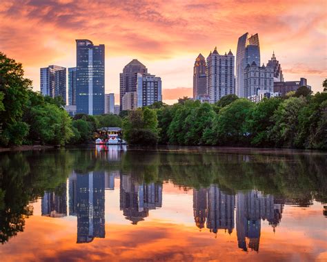 Atlanta Midtown Skyline at Sunset - Napolitan.it