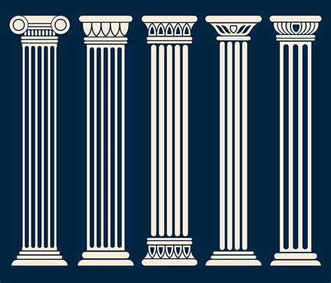 Roman Columns Vector