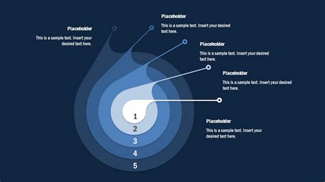 5-Step Concentric Circles Diagram for PowerPoint - SlideModel