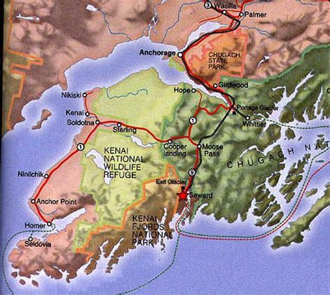 Map Of Kenai Peninsula - Terminal Map