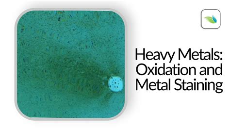 Heavy Metals: Oxidation and Metal Staining (2022)