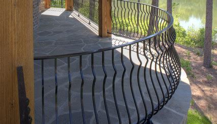 Curved Metal Railing | Deck Railing Ideas