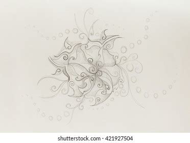 Fire Line Drawing Vector Illustration Stock Vector (Royalty Free ...