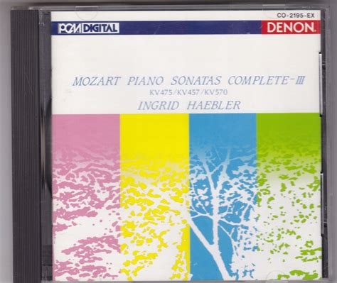 Mozart Piano Sonatas Ingrid Haebler DENON JAPAN CD 13303557672 - Sklepy ...