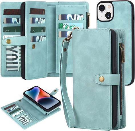 Amazon.com: TwoHead for iPhone 14 Plus Wallet Case with Card Holder ...