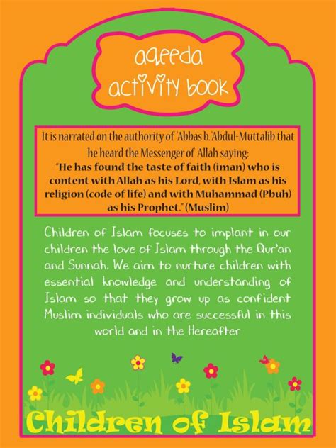 Aqeedah Activity Book (Age 5-6) - Children of Islam