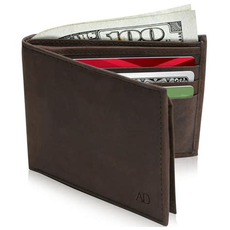 Access Denied - Slim Bifold Wallets For Men RFID - Front Pocket Leather ...