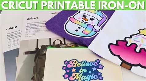 How to use Cricut Printable Iron-On - YouTube