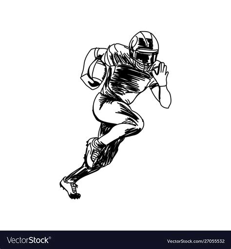 American football player Royalty Free Vector Image