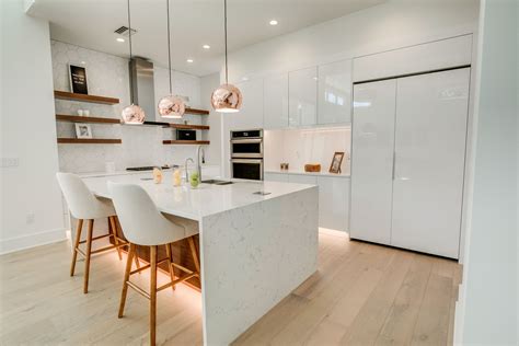 30+ Modern White Kitchen With Wood Accents