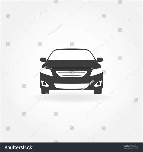 Car Icon Car Front View Icon Stock Vector (Royalty Free) 358652246 ...