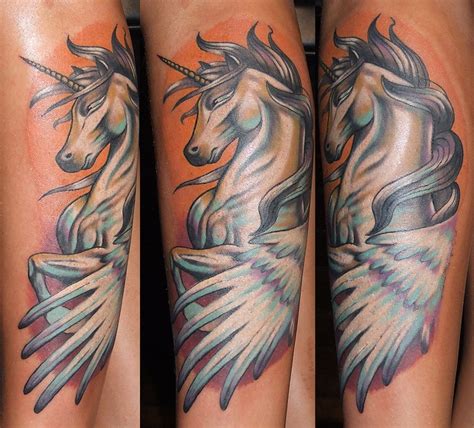 pegasus by veex tattoo, via Flickr | Mystical tattoos, Unicorn tattoos ...