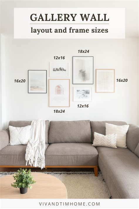 Gallery Wall Layout: How to Make a Living Room Gallery Wall - VIV & TIM