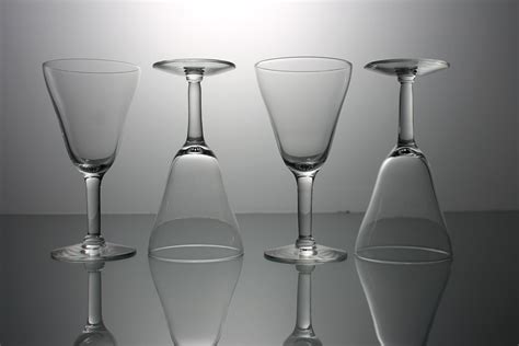 Sherry Glasses, Clear Glass, Set of 4, Glassware, Barware