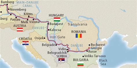 Europe Map Danube River