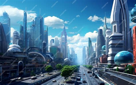 New York City in 2050 Futuristic and Renowned | Premium AI-generated image