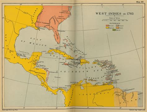 West Indies in 1763 - Full size